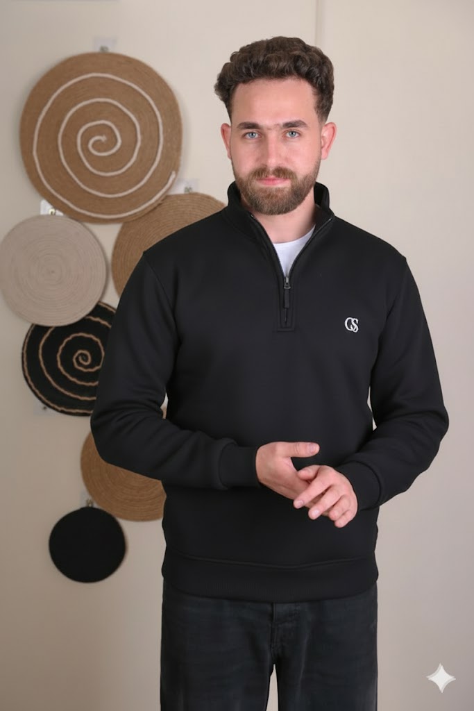 Offscene Half-zip shirt - Black-offscene