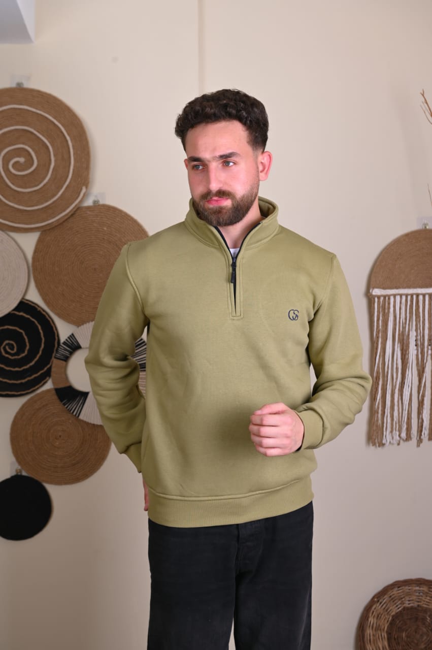 Offscene Half-zip shirt - Mustard-offscene